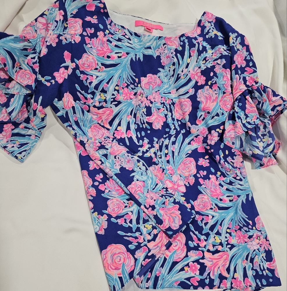 Lilly Pulitzer NWT Aleah Top Toucan Party Size medium gently used
